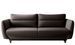 Canapé droit convertible 3 places tissu ZURIK 236 cm - Coffre de rangement & pieds métal noir - Photo n°1