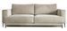 Canapé droit convertible coffre tissu velours Davina 248 cm - Photo n°1