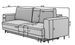 Canapé droit convertible coffre tissu velours Davina 248 cm - Photo n°13