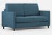 Canapé droit moderne italien tissu bleu Korane - 3 tailles - Photo n°12