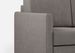 Canapé droit moderne italien tissu gris Korane - 3 tailles - Photo n°7
