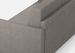 Canapé droit moderne italien tissu gris Korane - 3 tailles - Photo n°8