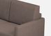 Canapé droit moderne italien tissu marron Korane - 3 tailles - Photo n°6