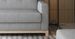 Canapé lit 3 places tissu gris et pieds en bois de hêtre Saline 216 cm - Photo n°19