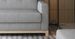 Canapé lit 3 places velours gris foncé et pieds en bois de hêtre Saline 216 cm - Photo n°19