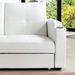 Canapé lit avec coffre simili cuir blanc 80x200 cm Barco - Photo n°4