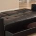Canapé lit avec coffre simili cuir noir 80x200 cm Barco - Photo n°5