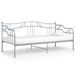Canapé-lit Gris Métal 90x200 cm Paola - Photo n°1