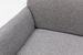 Canapé moderne 3 places tissu gris clair Kelly 223 cm - Photo n°7