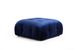 Canapé modulable velours bleu foncé 4 places avec pouf Noah - Photo n°4