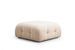 Canapé modulable velours crème 4 places avec pouf Noah - Photo n°4