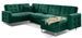 Canapé panoramique convertible ANSKA en velours avec pieds en bois naturel – 325 cm - Photo n°1