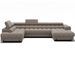 Canapé panoramique convertible avec têtières réglables FUZIAN – Tissu 358 cm - Photo n°1