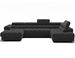 Canapé panoramique convertible avec têtières réglables FUZIAN – Tissu 358 cm - Photo n°1