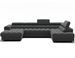 Canapé panoramique convertible avec têtières réglables FUZIAN – Tissu 358 cm - Photo n°1