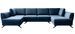 Canapé panoramique convertible LARGOS en tissu – 362 cm - Photo n°1