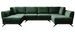 Canapé panoramique convertible LARGOS en tissu – 362 cm - Photo n°1
