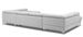 Canapé panoramique convertible simili cuir blanc avec coffre de rangement Louve 340 cm - Photo n°12