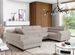 Canapé panoramique convertible SKADA en tissu avec coffre et têtières réglables – 336 cm - Photo n°1