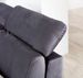 Canapé panoramique convertible tissu gris clair coffre de rangement à gauche Levano 330 cm - Photo n°16
