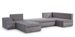 Canapé panoramique convertible tissu gris Jonaz 340 cm - Photo n°10