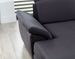 Canapé panoramique convertible tissu noir coffre de rangement à gauche Levano 330 cm - Photo n°9