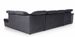 Canapé panoramique convertible tissu noir coffre de rangement à gauche Levano 330 cm - Photo n°21