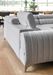 Canapé panoramique convertible velours gris avec coffre de rangement Louve 340 cm - Photo n°10