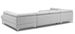 Canapé panoramique convertible velours gris avec coffre de rangement Louve 340 cm - Photo n°19