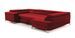 Canapé panoramique convertible velours marron clair avec coffre de rangement Triano 342 cm - Photo n°11