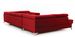 Canapé panoramique convertible velours rouge avec coffre de rangement Triano 342 cm - Photo n°10