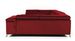 Canapé panoramique convertible velours rouge avec coffre de rangement Triano 342 cm - Photo n°12