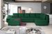 Canapé panoramique convertible velours vert Jonaz 340 cm - Photo n°2