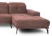 Canapé panoramique design tissu rose têtières angle gauche avec accoudoir Stan 350 cm - Photo n°4