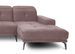 Canapé panoramique design velours rose balais têtières angle gauche avec accoudoir Stan 350 cm - Photo n°3