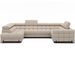 Canapé panoramique en U convertible KARBON avec coffre – Tissu 346 cm - Photo n°1