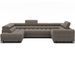 Canapé panoramique en U convertible KARBON avec coffre – Tissu 346 cm - Photo n°1
