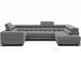 Canapé panoramique en U convertible KARBON avec coffre – Tissu 346 cm - Photo n°1