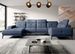 Canapé panoramique SKAW en tissu avec têtières réglables – 350 cm - Photo n°1
