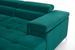 Canapé panoramique velours vert coffre de rangement à gauche Kutty 345 cm - Photo n°10