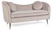 Canapé polyester effet velours gris avec coussin 2 places Cady - Photo n°1