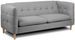 Canapé scandinave 3 places tissu gris silver Miguel - Photo n°1