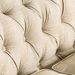 Canapé chesterfield tissu beige coton chiné Kieran 232 cm - Photo n°6