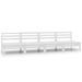 Canapés centraux de jardin 4 pcs Blanc Bois de pin massif - Photo n°1