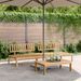Canapés centraux palette de jardin 2 pcs bois massif d'acacia - Photo n°1
