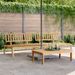 Canapés centraux palette de jardin 2 pcs bois massif d'acacia - Photo n°1
