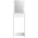 CANDY Coiffeuse haute avec miroir LED - Décor blanc - L 54,5 x P 31 x H 170 cm - Photo n°3
