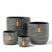 Capi Ensemble de 4 vases Nature Rib anthracite - Photo n°2