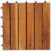 Carreau de terrasse Modèle vertical 30 x 30 cm Acacia 30 pcs - Photo n°5