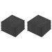 Carreaux de protection antichoc 12pcs Caoutchouc 50x50x3cm Noir - Photo n°2